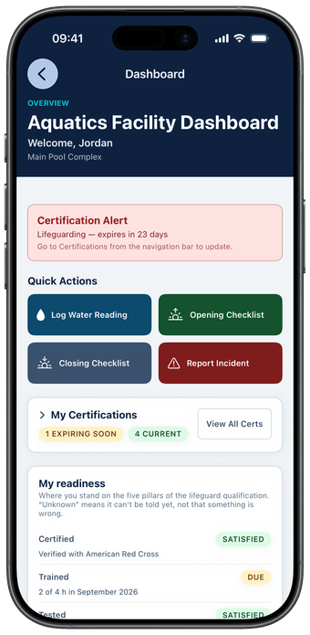 The OnDeck dashboard on iPhone